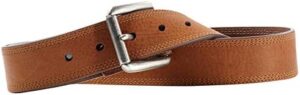 ARIAT Men's Rollershirt Triple Stitch Leather Belt