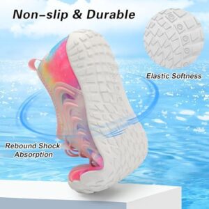 BARERUN Kids Water Shoes Boys Girls Barefoot Aqua Socks Quick Dry Breathable Sports Aqua Athletic Sneakers Wide Toe Adjustable Lightweight Beach Swim Pool Shoes - Image 5