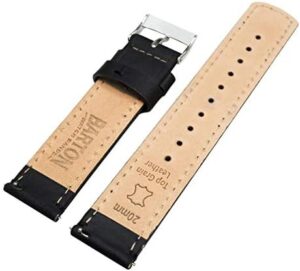 Barton Quick Release - Top Grain Leather Watch Band Strap - Choice of Width - 16mm, 18mm, 19mm, 20mm, 21mm 22mm, 23mm or 24mm - Image 4