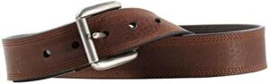 ARIAT Men's Rollershirt Triple Stitch Leather Belt - Image 2