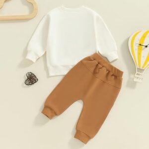 Baby Boy Fall Clothes Set Long Sleeve Letter Print Sweatshirt Pants Toddler Infant Outfits 6 12 18 24 Months 2T - Image 3