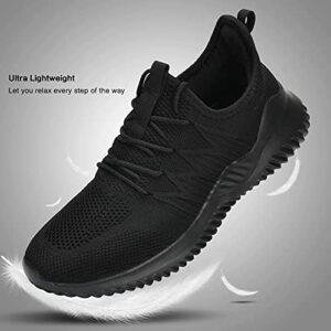 Mens Slip On Running Shoes Athletic Walking Trainers Lightweight Breathable Mesh Tennis Sneakers - Image 3