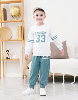 Toddler Boy Clothes Letter Plaid Shirt + Dinosaurs Print Pants 2 Pieces Boy Winter Spring Outfits Set - Image 2