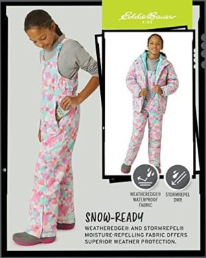 Eddie Bauer Kids Snow Bib - Insulated Waterproof Kids Snow Suit - Cozy Outdoor Activewear Overalls for Girls and Boys (3-16) - Image 5