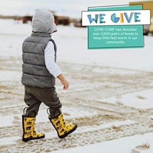 Lone Cone Elementary Collection - Premium Natural Rubber Rain Boots with Matte Finish for Toddlers and Kids - Image 4