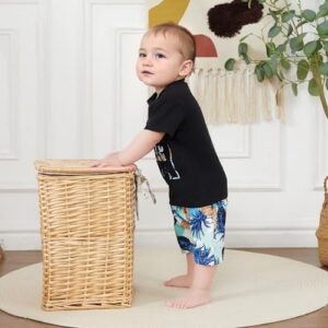 Baby Boy Summer Clothes Tropical Short Sleeve T-Shirt Tee Tops + Causal Shorts Cute Toddler Vacation Outfit - Image 4