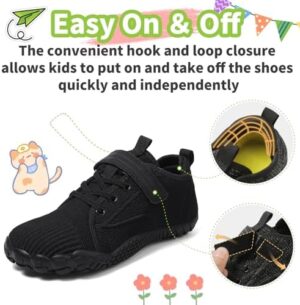 Barefoot Shoes Kids Wide Toe Box Shoes Boys Girls Footwear Zero Drop Orthopedic Minimalist Walking Sneakers for Little/Big Kids Indoor Outdoor Lightweight Running Wrestling Tennis - Image 5