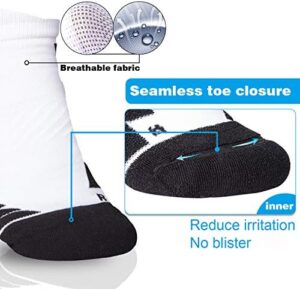 Hylaea No Show Running Athletic Anti-Blister Wicking Coolmax Socks, Seamless Anti-odor - Image 3