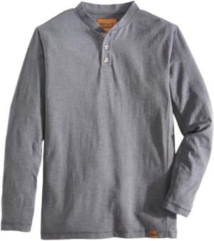 Venado Henley Long Sleeve Shirts for Men - Mens Henley with Flex Material