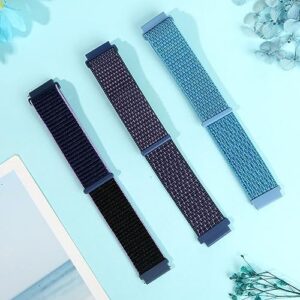 Sport Loop Nylon Band 16mm 18mm 19mm 20mm 22mm Watch Band Quick Release,Soft Fabric Nylon Adjustable Rugged Velcro Replacement Wristband Strap for Men Women - Image 6