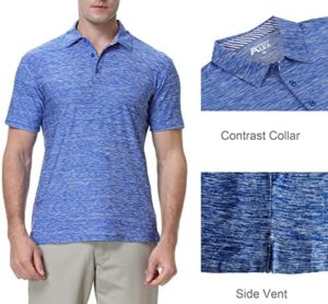 Alex Vando Mens Golf Shirt Moisture Wicking Quick-Dry Short Sleeve Casual Polo Shirts for Men - Image 3