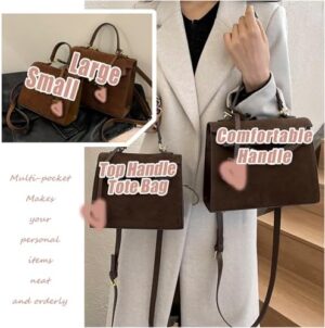 Crossbody Bags for Women PU Leather Mini Satchel Bag Ladies Top Handle Handbags Purses Fashion Shoulder Bag - Image 5