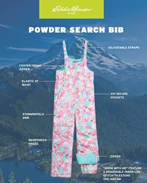 Eddie Bauer Kids Snow Bib - Insulated Waterproof Kids Snow Suit - Cozy Outdoor Activewear Overalls for Girls and Boys (3-16) - Image 2