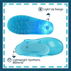 Outee Toddler Kids Adorable Lightwight Waterproof Rain Boots Light Up by Steps - Image 3