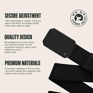 Groove Life Groove Belt Men's Stretch Nylon Belt with Magnetic Aluminum Buckle, Lifetime Coverage - Image 2