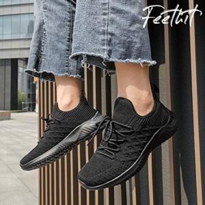 Feethit Womens Slip On Walking Shoes Non Slip Running Shoes Breathable Workout Shoes Lightweight Gym Sneakers - Image 6