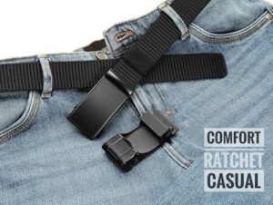 CHAOREN Ratchet Belts for Men 2 Pack - Casual Web Nylon Mens Belt 1 3/8" - Durable Belts in Gift Set Box - Image 7