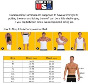 Insta Slim -Made in USA- Compression Tank-Top Shapewear for Men. Tummy Control Slimming Body-Shaper for Belly & Back Support - Image 6