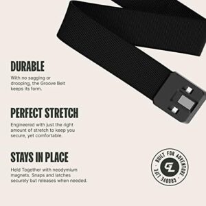 Groove Life Groove Belt Men's Stretch Nylon Belt with Magnetic Aluminum Buckle, Lifetime Coverage - Image 3