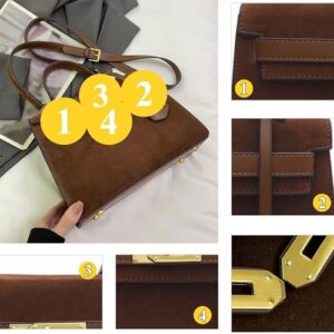 Crossbody Bags for Women PU Leather Mini Satchel Bag Ladies Top Handle Handbags Purses Fashion Shoulder Bag - Image 2