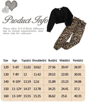 Cute Clothes for Girls Sweatsuit 2 Piece Outfits Kids Twist Front Crop Top Camo Sweatpants Tween Girls Clothing Set - Image 6